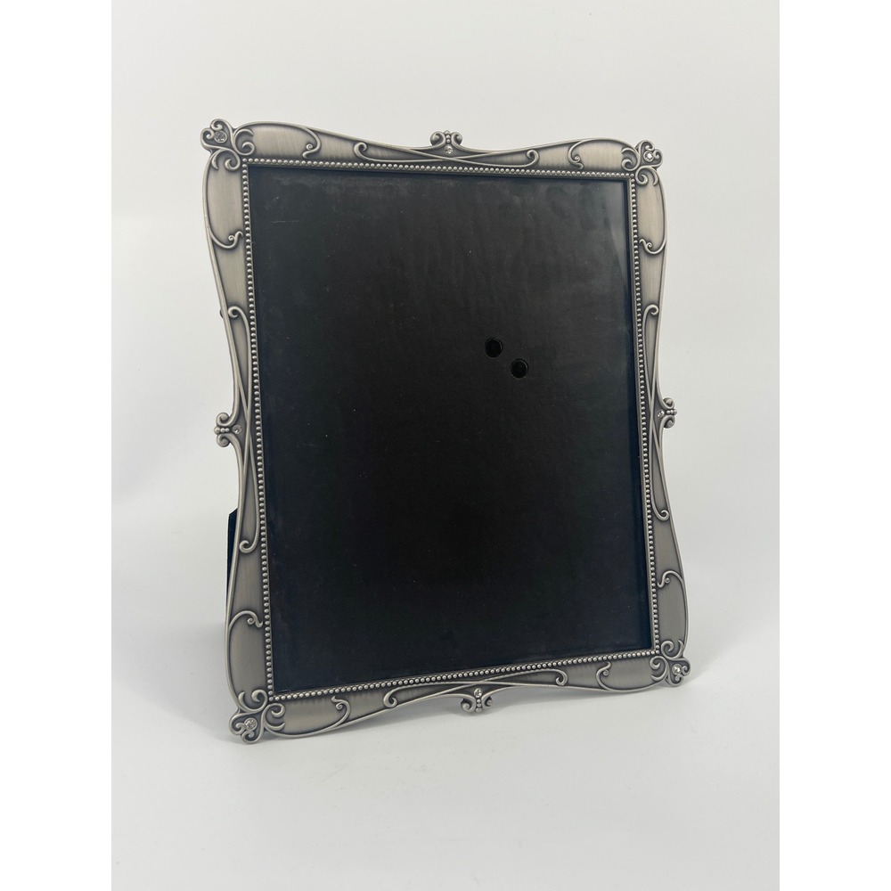 Green Tree Gallery Picture Frame Brushed Silvertone Metal Gems Ornate 8x10 Frame